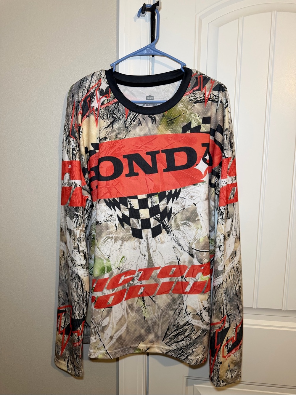 Honda Racing Long Sleeve Graphic Tee - Red/Black